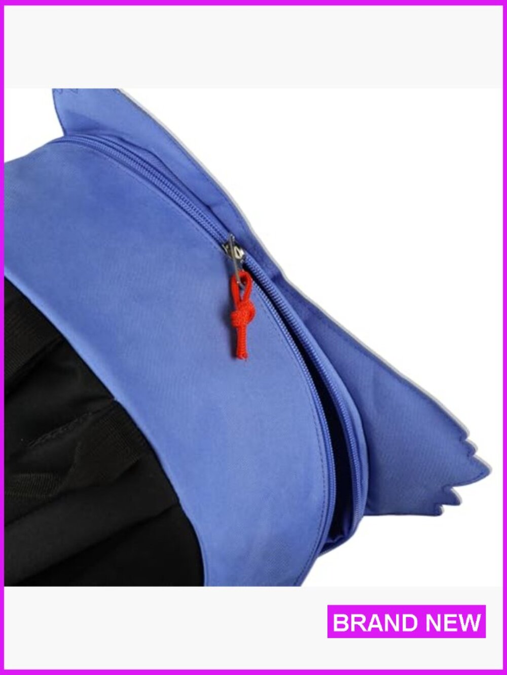 Huggy Wuggy Character Backpack 18" Casual Daypack with 3D Ears and Tech Sleeve - Picture 7 of 7